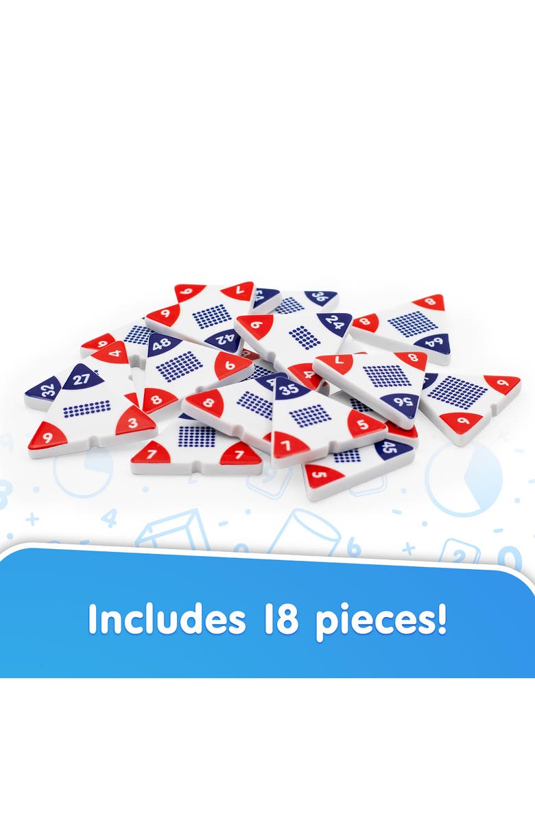 Junior Learning Multiplication Triangles, Cover & Learn, Memorize Equations, Alternate, color,