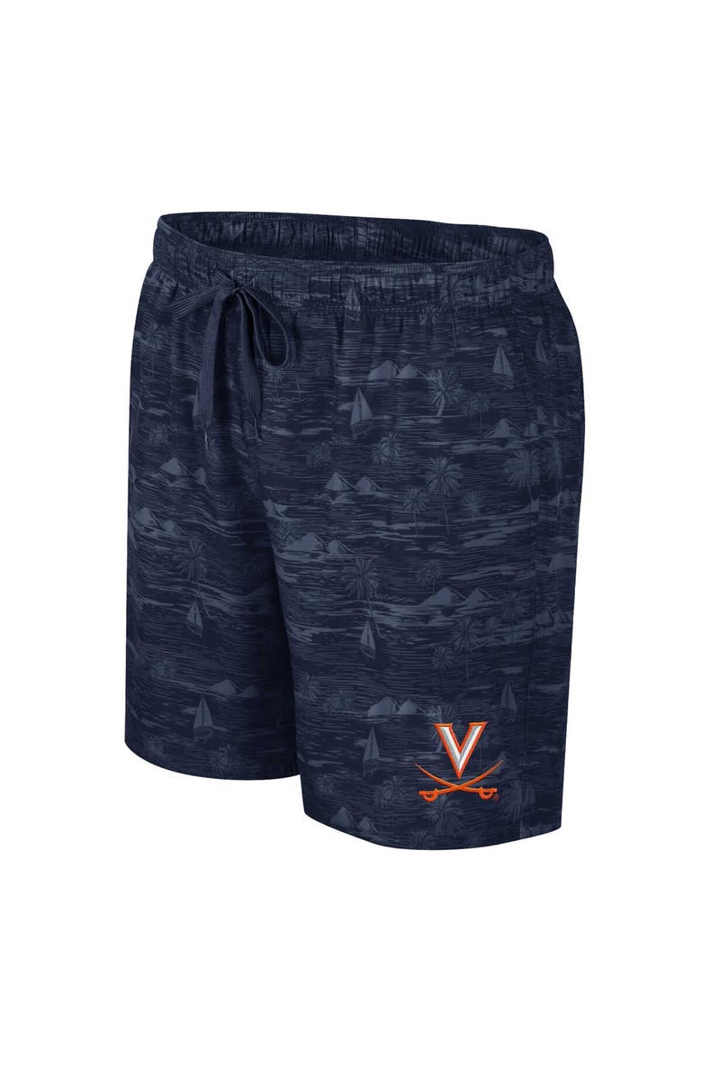 COLOSSEUM Men's Colosseum Navy Virginia Cavaliers Ozark Swim Shorts, Alternate, color, Navy