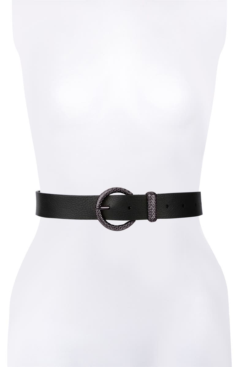 Rebecca Minkoff Leather Belt, Main, color,