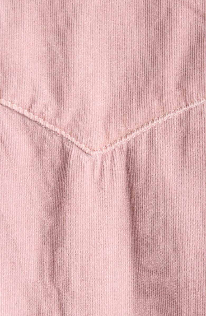 Isabel Marant Vasco Corduroy Snap-Up Shirt, Alternate, color, 