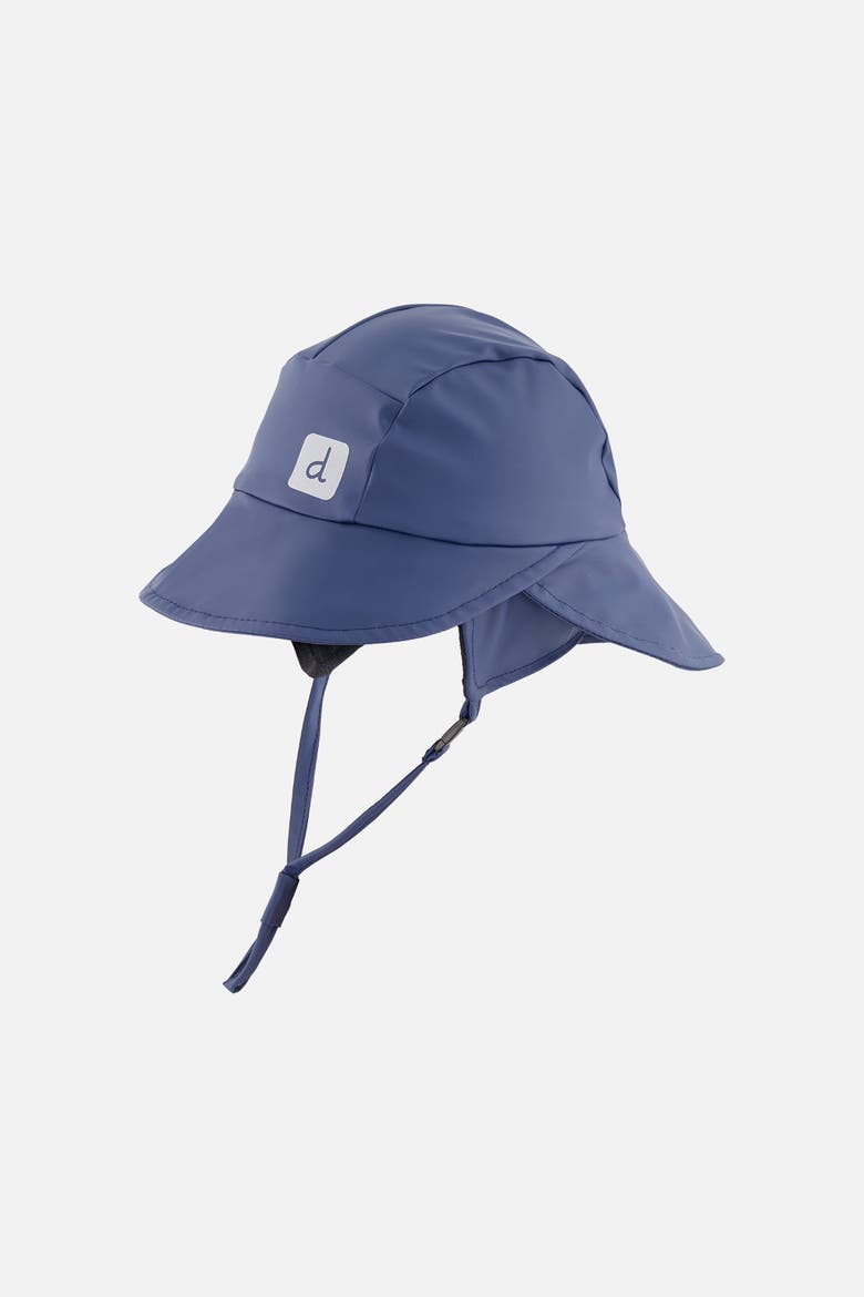 Waterproof Wide Brim Ear Flap Rain Hat, Main, color, Dark Blue