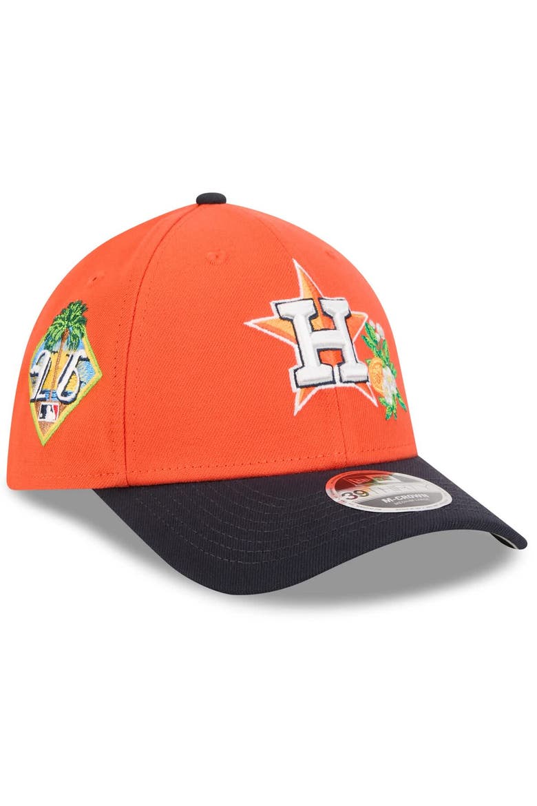 Men's New Era  Orange/Navy Houston Astros 2026 Spring Training M-Crown 39THIRTY Flex Hat, Main, color, Orange