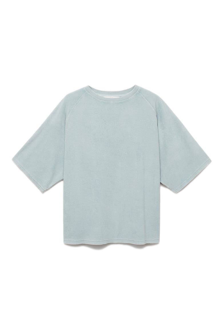 Cotton Blend Terry T-Shirt, Main, color, MINT GREEN