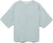 MANGO Cotton Blend Terry T-Shirt