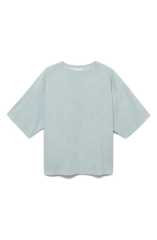 Mango Cotton Blend Terry T-shirt