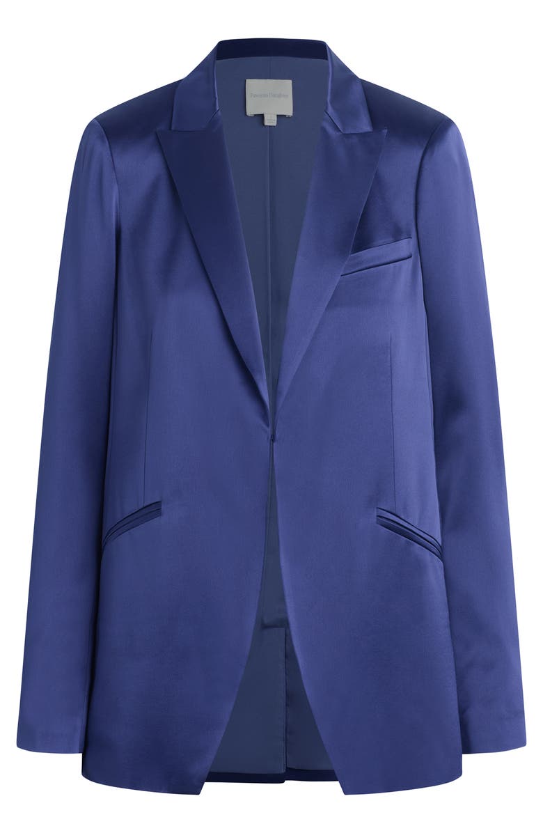 Favorite Daughter Satin Blazer, Alternate, color, Venetian Blue