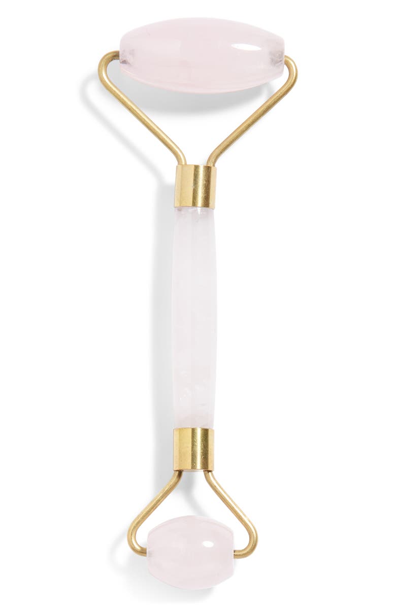 CASA SELVA BOTANICALS Rose Quartz Facial Roller, Main, color,