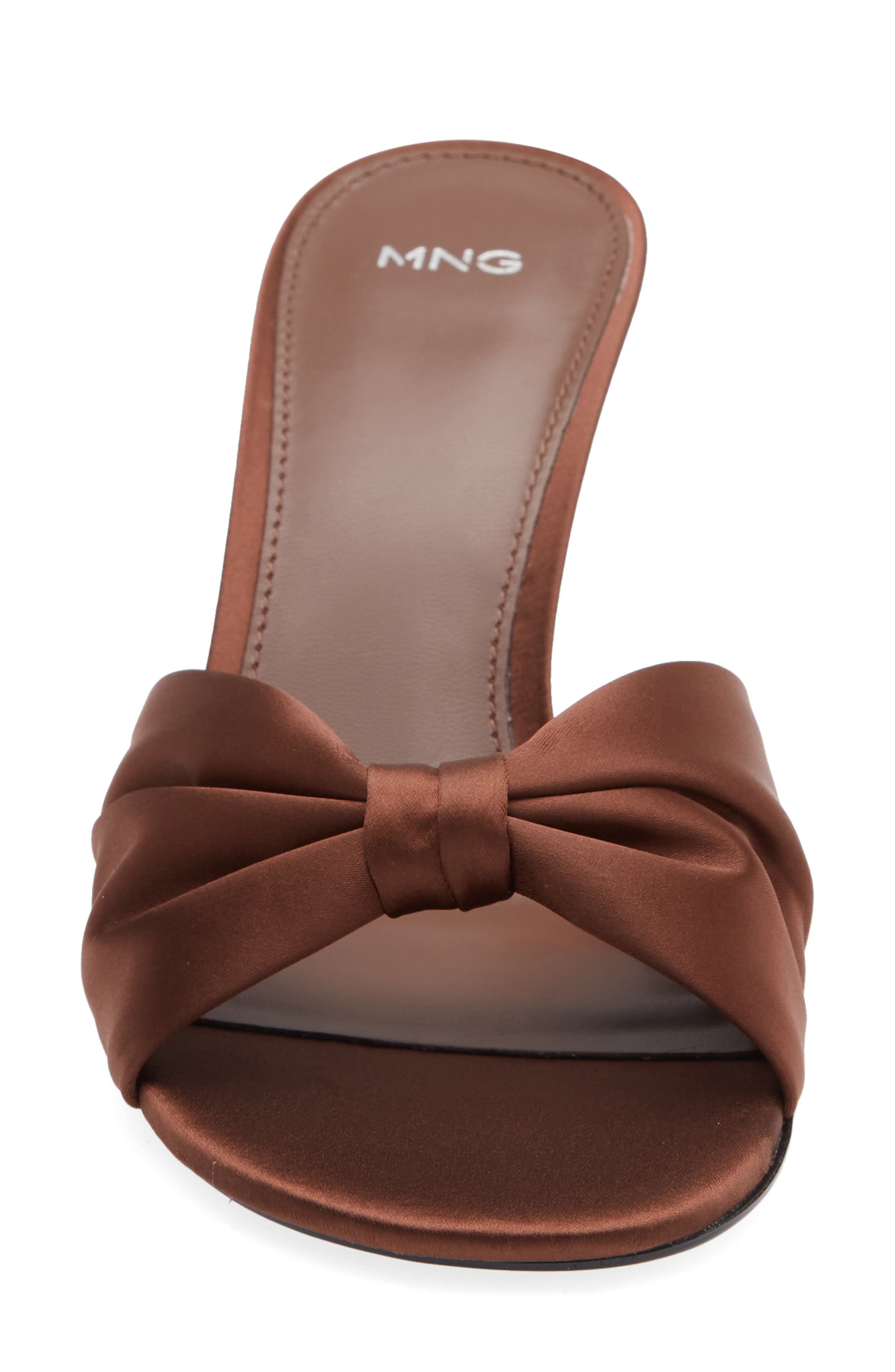 MANGO Lara Sandal, Alternate, color, Chocolate