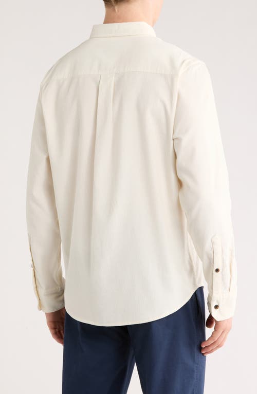 14th & Union Corduroy Button-down Shirt In Neutral