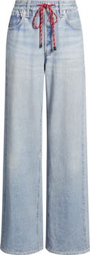 rag & bone rb Miramar Pull-On Wide Leg Cotton Terry Sweatpant Jeans