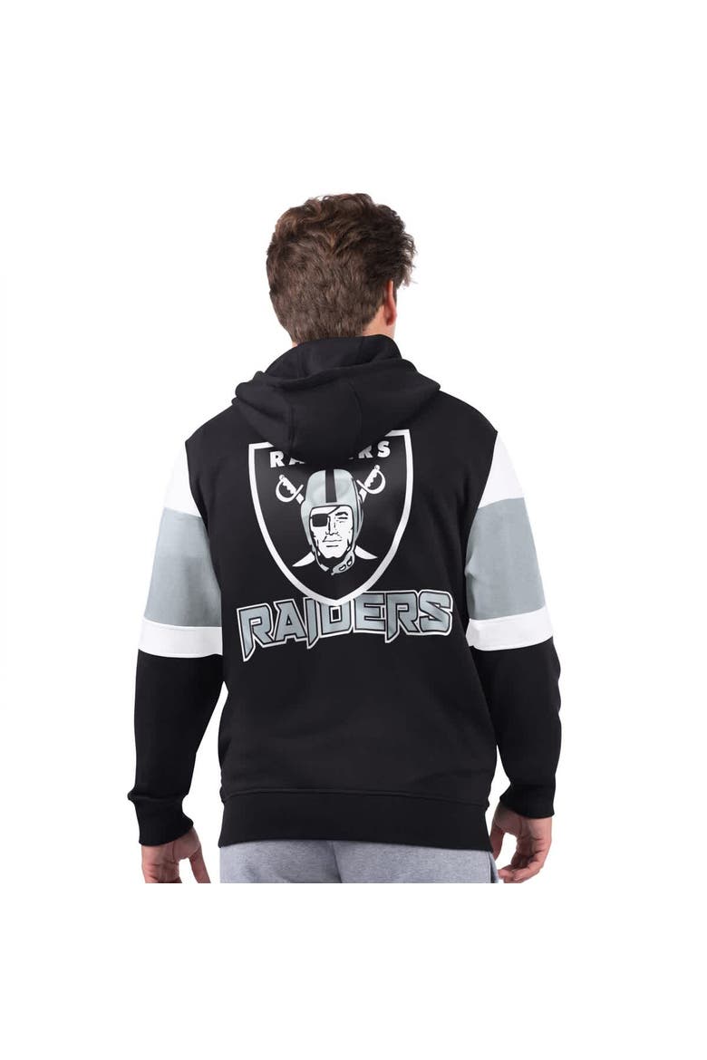 Men's Starter Black Las Vegas Raiders Extreme Full-Zip Hoodie, Alternate, color, Black