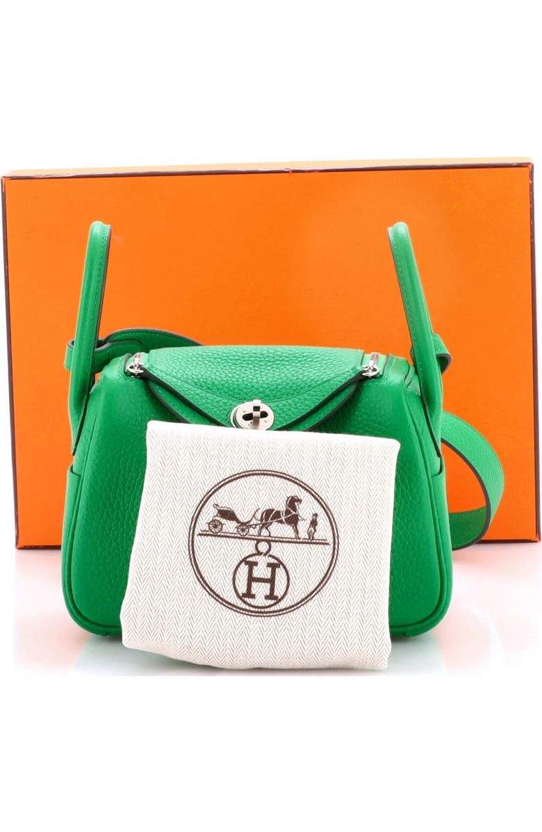 Pre-Owned Hermes Lindy Bag Clemence Mini, Alternate, color, Green