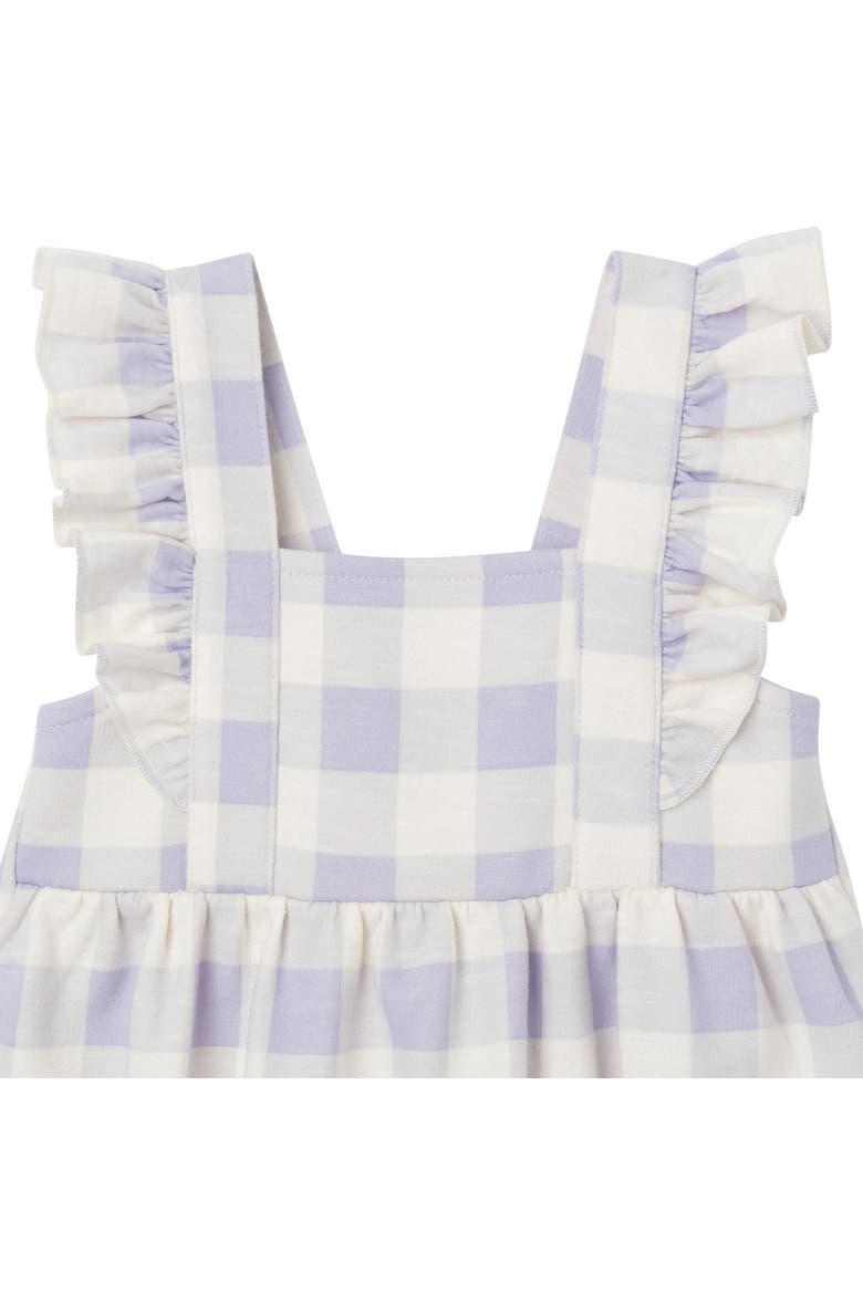 Sun Romper, Alternate, color, Purple Gingham