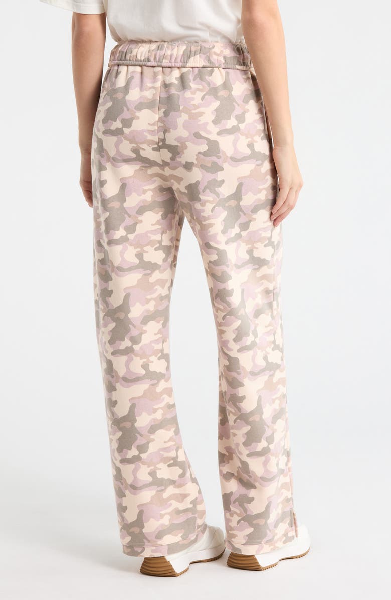 Vinyl Icons Pink Camo Fleece Pants, Alternate, color, Pink
