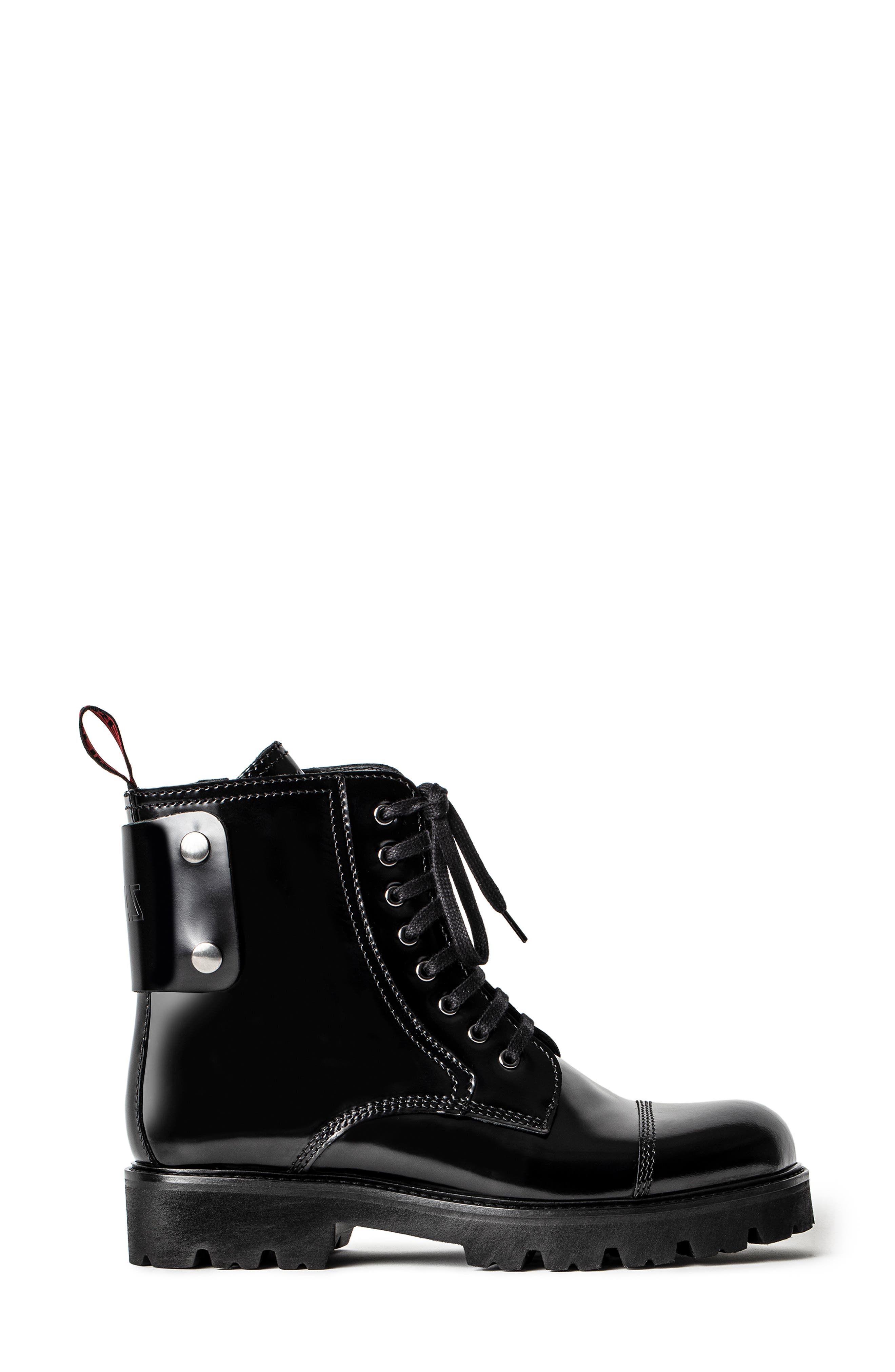 Zadig & Voltaire Morrison Combat Boot, Main, color, 
