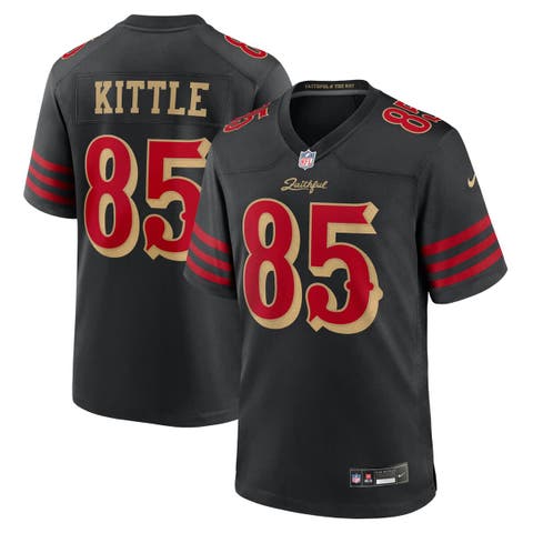 Men's Nike George Kittle Black San Francisco 49ers 2025 Rivalries Collection Game Jersey