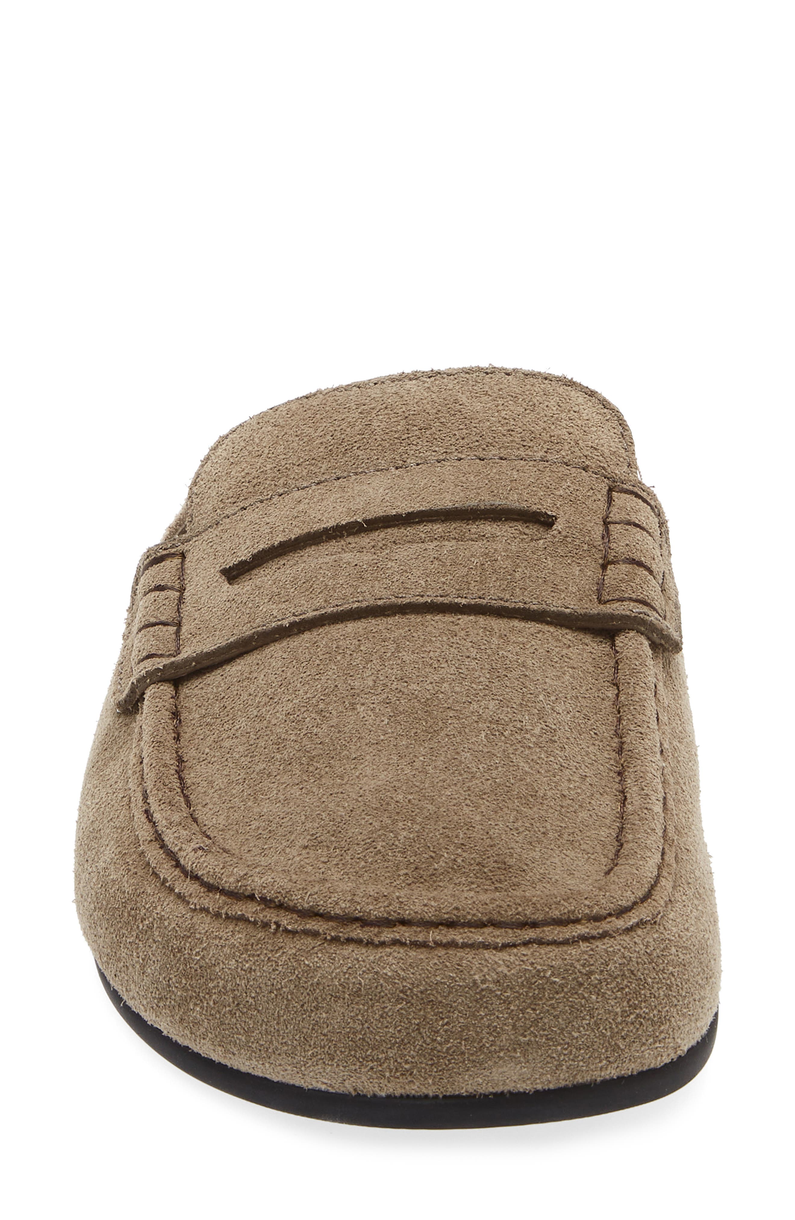 Jeffrey Campbell Miles Loafer Mule, Alternate, color, Light Khaki Suede