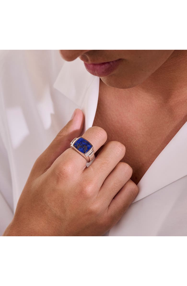 John Hardy Men's Onyx Signet Ring, Alternate, color, Lapis Lazuli