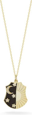 SPHERA MILANO Celestial Tag Pendant Necklace