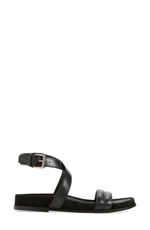 Shop Madewell The Caro Ankle Wrap Sandal In True Black