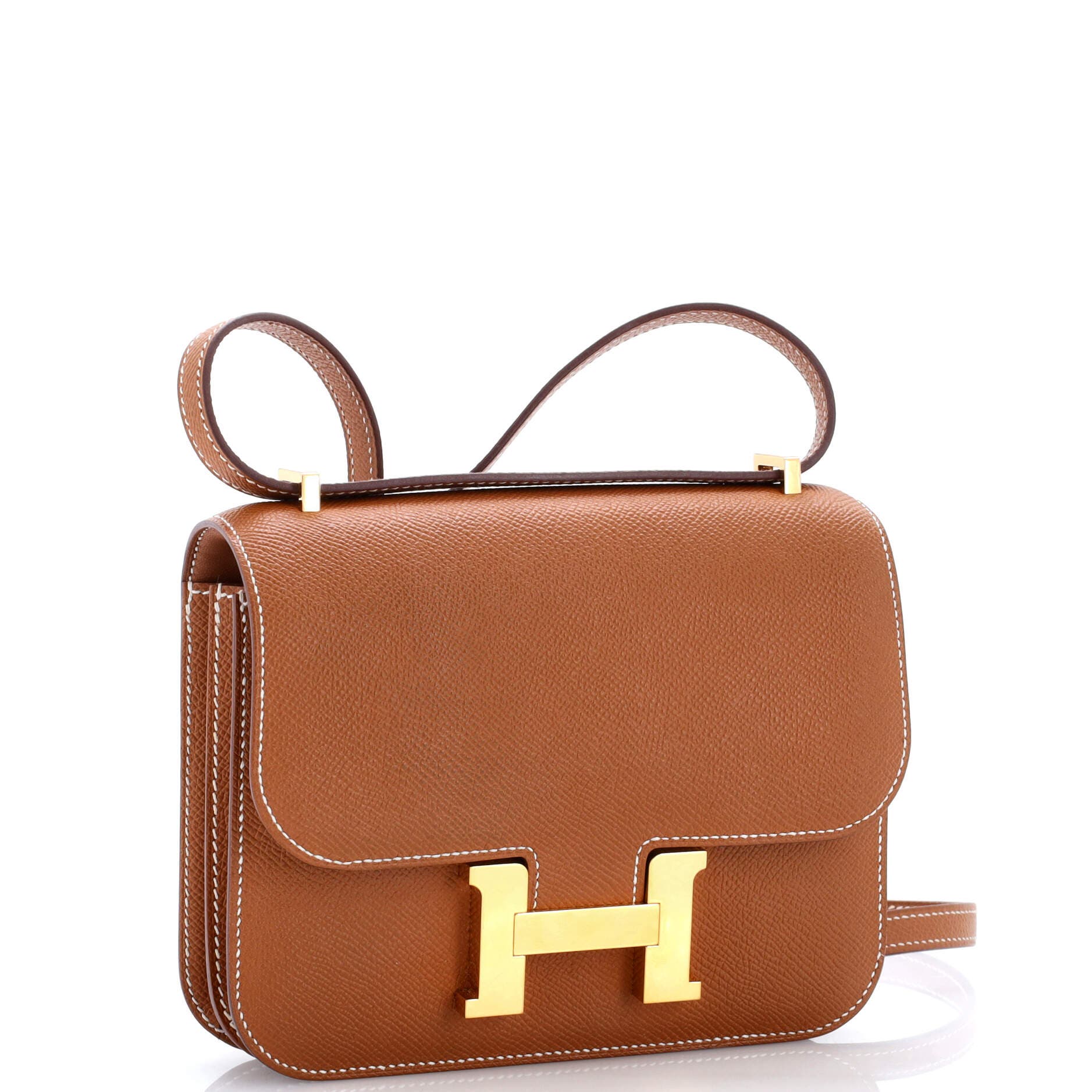 Pre-Owned Hermes Constance NM Bag Epsom 18, Alternate, color, Gold