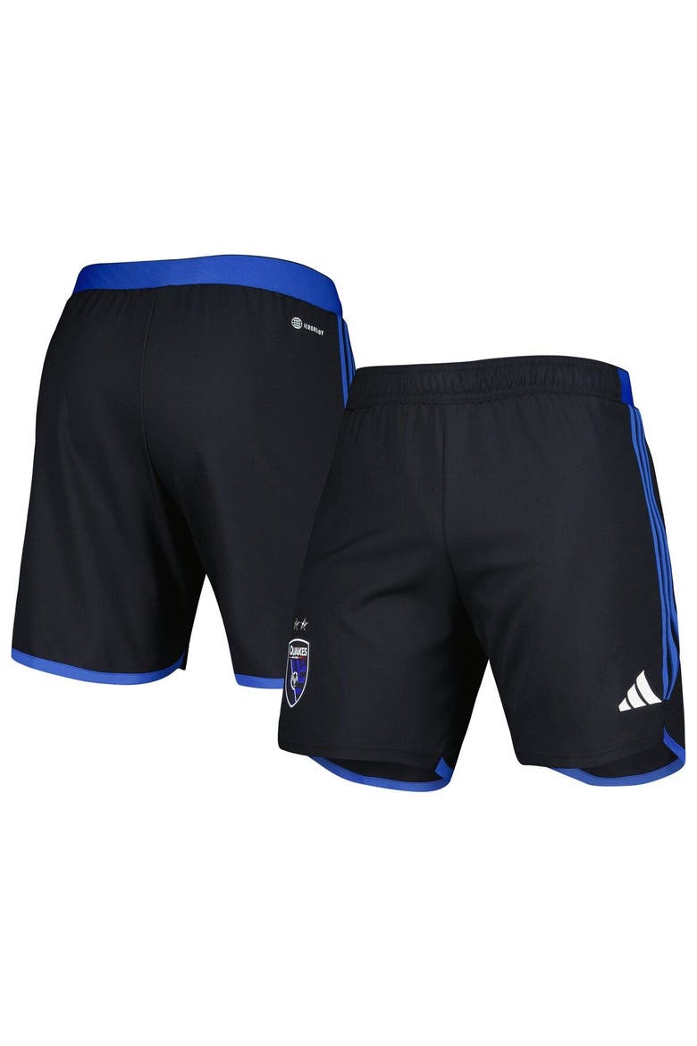 Men's adidas Black San Jose Earthquakes 2023 Away AEROREADY Authentic Shorts, Main, color, Black