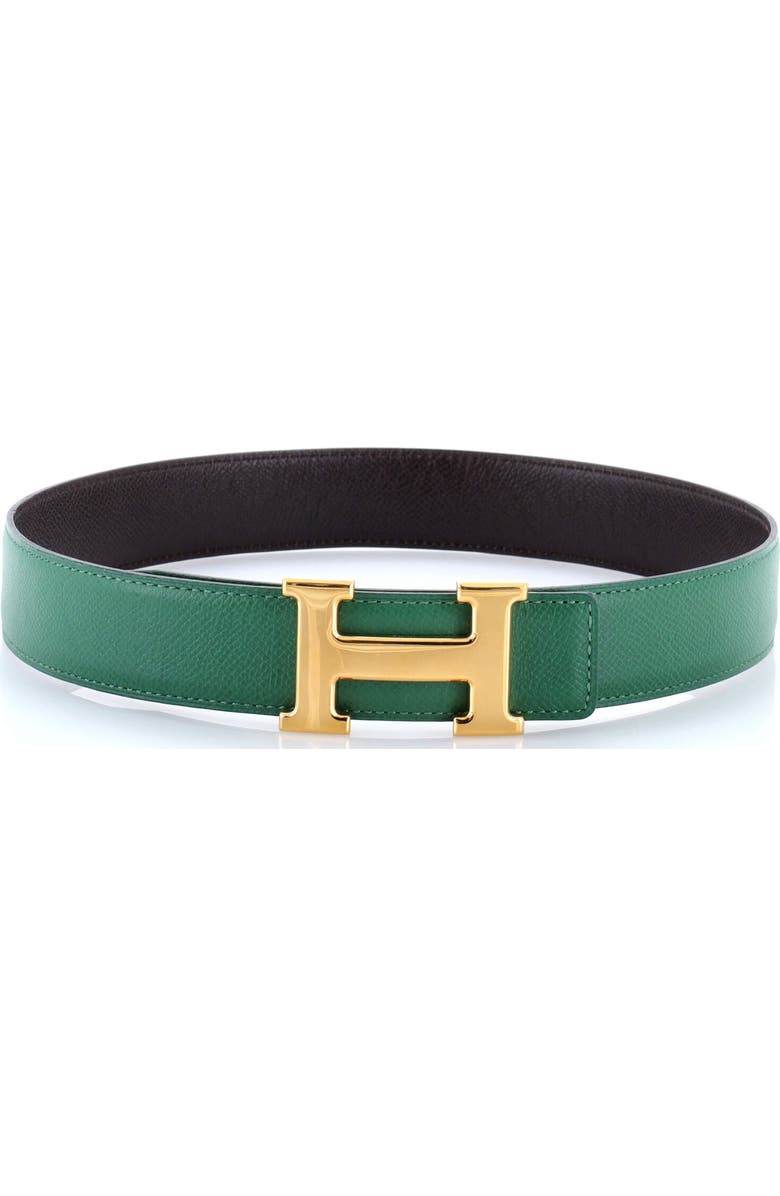 Pre-Owned Hermes Constance Reversible Belt Leather Medium, Alternate, color, Black