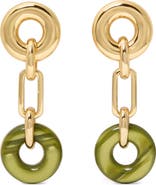 Kate Spade New York interlock linear drop earrings