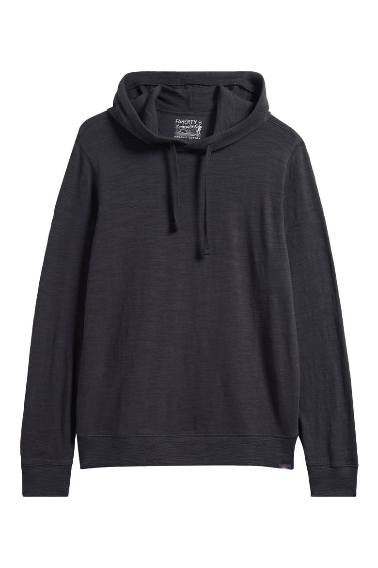 Slub Cotton Hoodie, Alternate, color, RIDGE BLACK