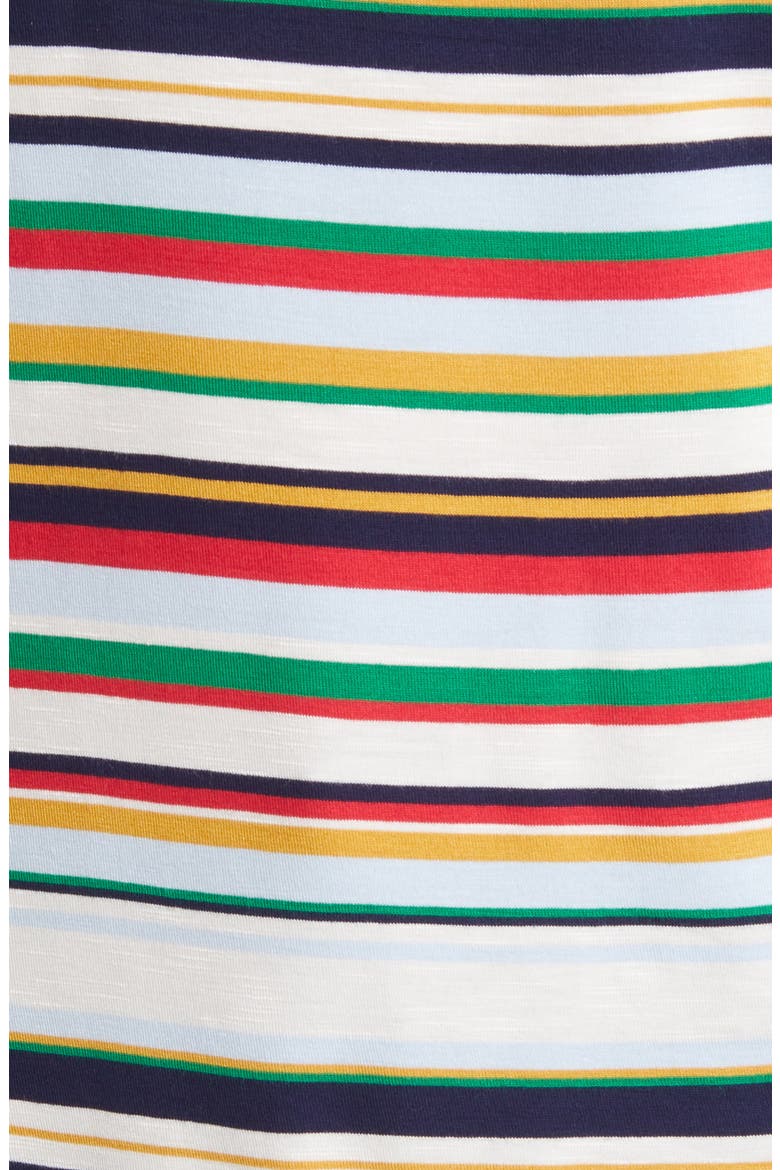 Stripe Button Shoulder T-Shirt, Alternate, color, MULTISTRIPE