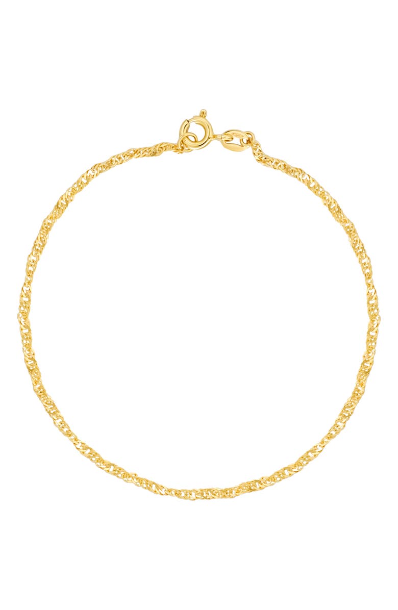 Bony Levy 14K Gold Chain Anklet, Main, color, 