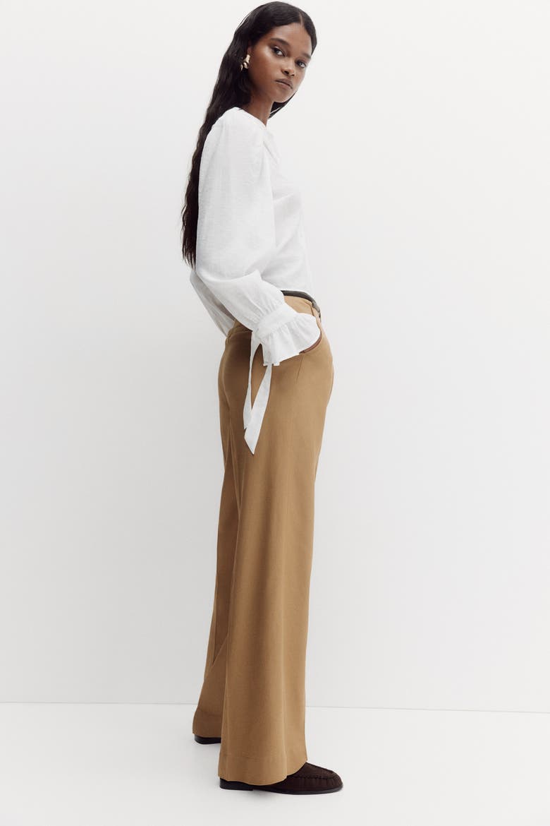 Tailored Trousers, Alternate, color, Dark beige