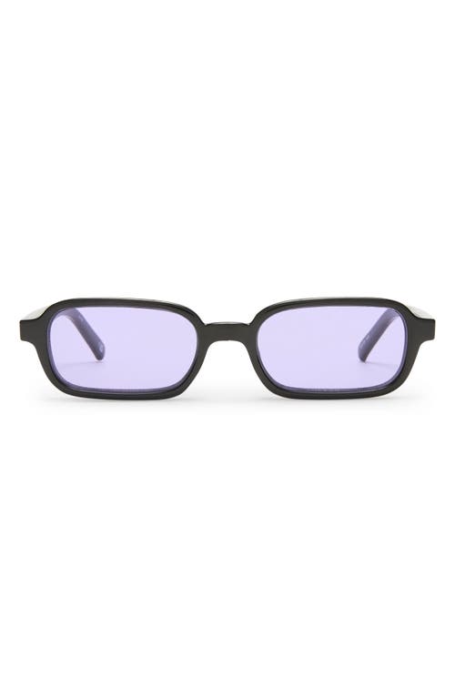 Le Specs Pilferer In Black/lilac Tint