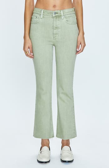 Pistola Lennon High Waist Raw Hem Crop Bootcut Jeans
