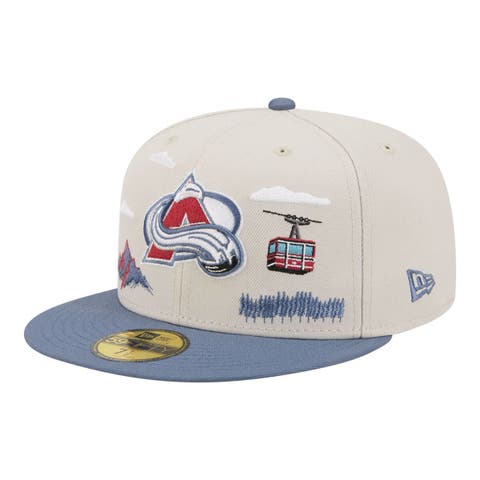 Men's New Era  Tan/Blue Colorado Avalanche Localized City Icon 59FIFTY Fitted Hat