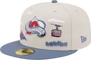 New Era Men's New Era  Tan/Blue Colorado Avalanche Localized City Icon 59FIFTY Fitted Hat