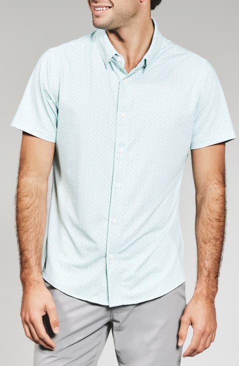Riley Floral Short Sleeve Performance Button-Up Shirt