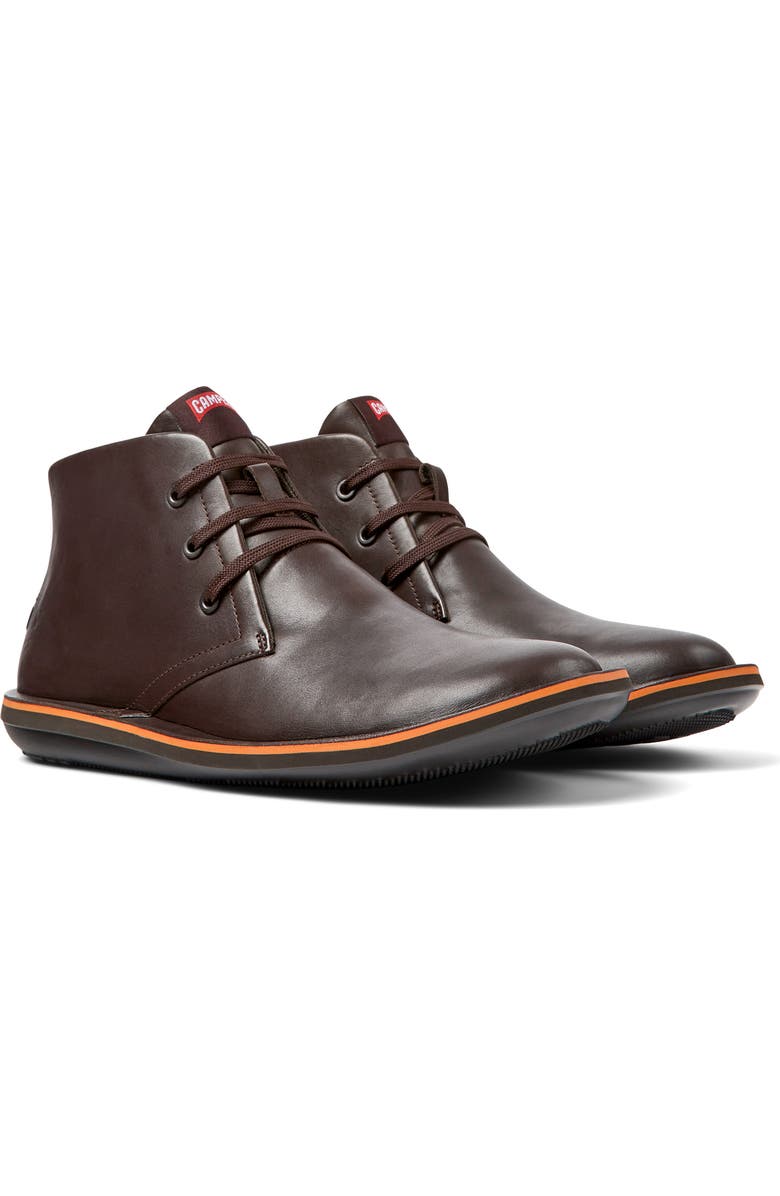 Camper Beetle Ankle Boot, Main, color, Dark Brown