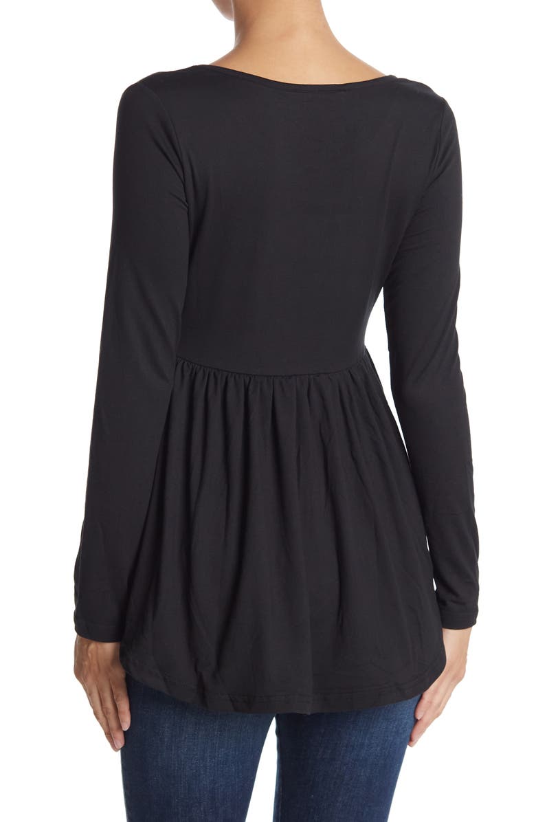 BY DESIGN Long Sleeve Floral Printed Blouse, Alternate, color,