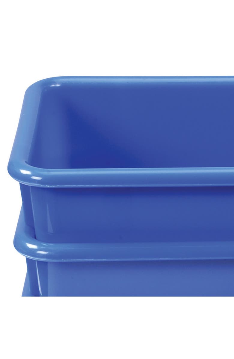 Kaplan Early Learning Company Blue Colored Storage Bin - Set of 5, Alternate, color, Blue