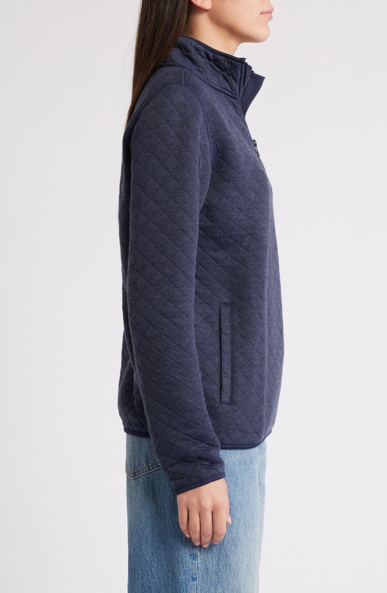 Marine Layer Corbet Quilted Half Zip Pullover, Alternate, color, 