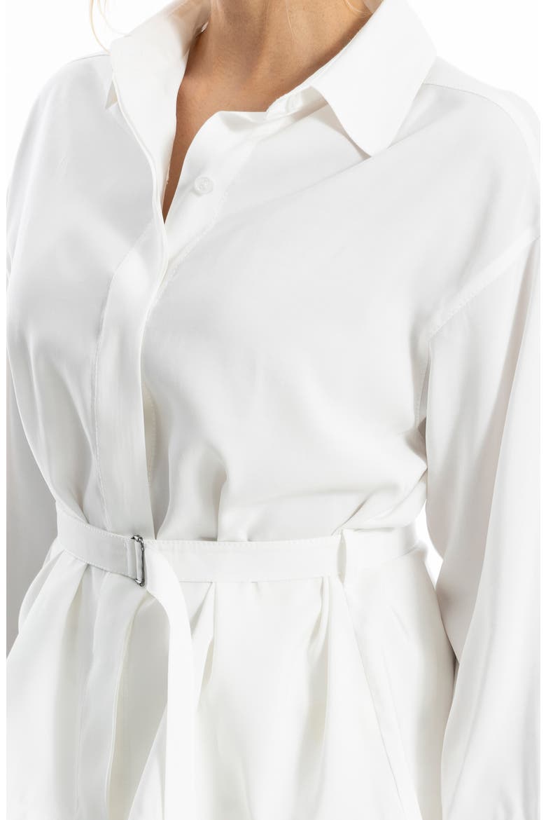Belted Shirt, Alternate, color, WHITE