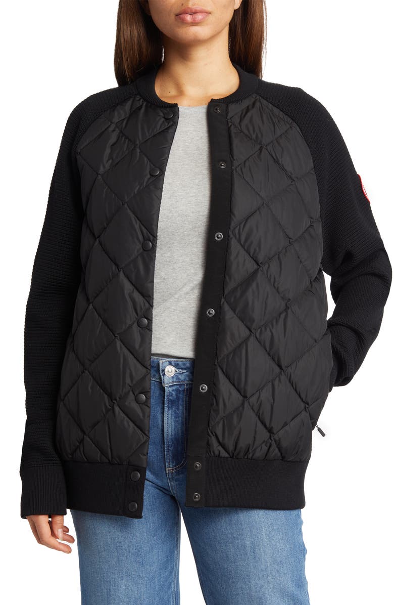 Canada Goose Hybridge<sup>®</sup> 675-Fill Power Down Quilted Bomber Jacket, Main, color, Black