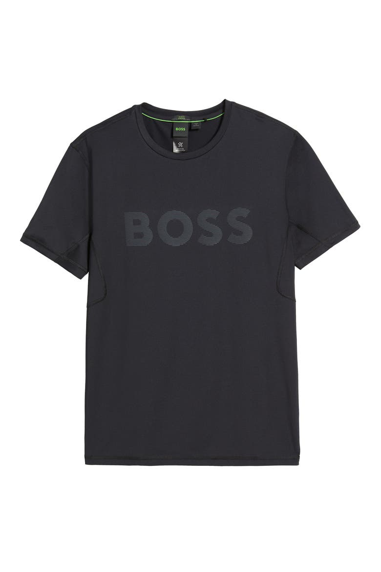 Tee Active Slim Fit Performance Logo Graphic T-Shirt, Alternate, color, BLACK