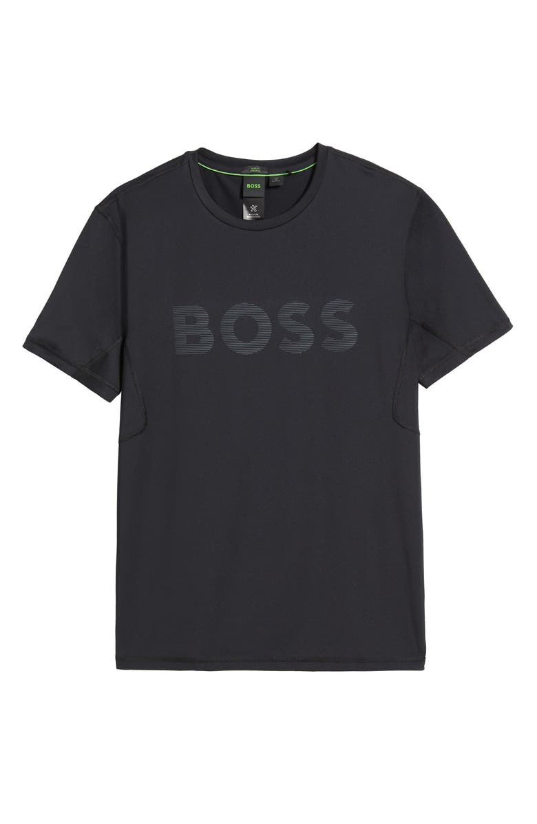 BOSS Tee Active Slim Fit Performance Logo Graphic T-Shirt, Alternate, color, Black