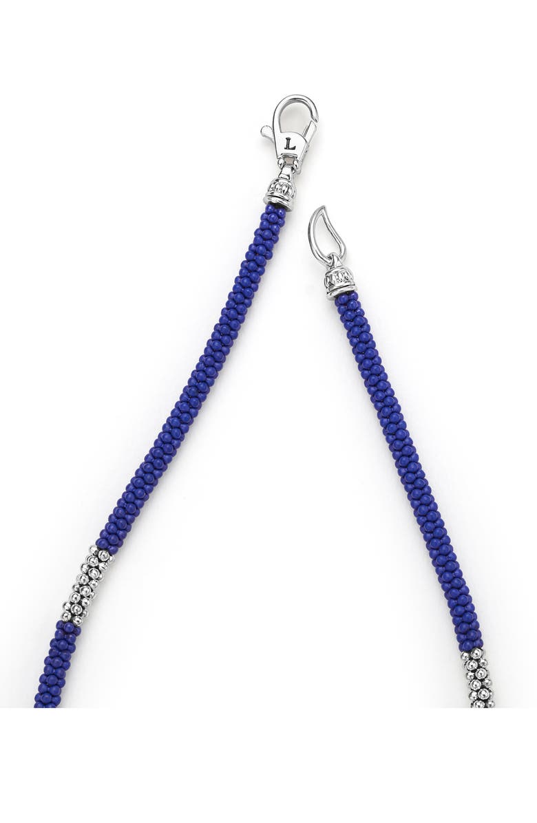 LAGOS Men's Anthem Three Station Ceramic Bracelet, Alternate, color, Silver