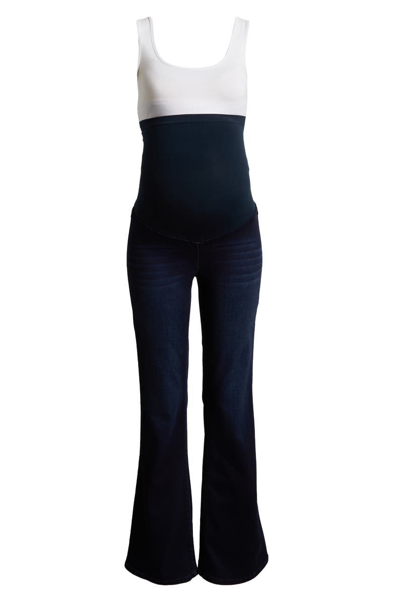 1822 Denim Better Butter Over the Bump Slim Bootcut Maternity Jeans, Alternate, color, 