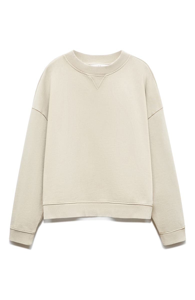 MANGO Oversize Crewneck Sweatshirt, Main, color,