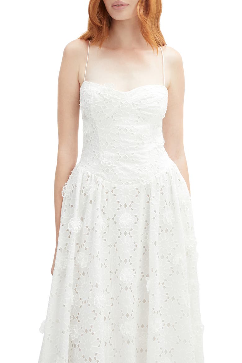 Estie Broderie Anglaise Cotton Maxi Dress, Alternate, color, ORCHID WHITE