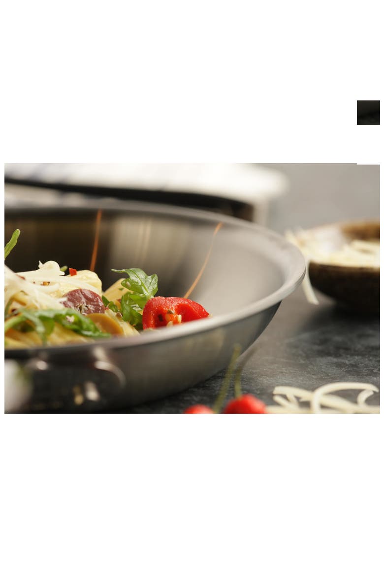 D5 Stainless Brushed 5-Ply Bonded 10-Inch Fry Pan, Alternate, color, SILVER